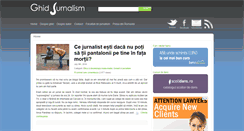 Desktop Screenshot of ghidjurnalism.ro